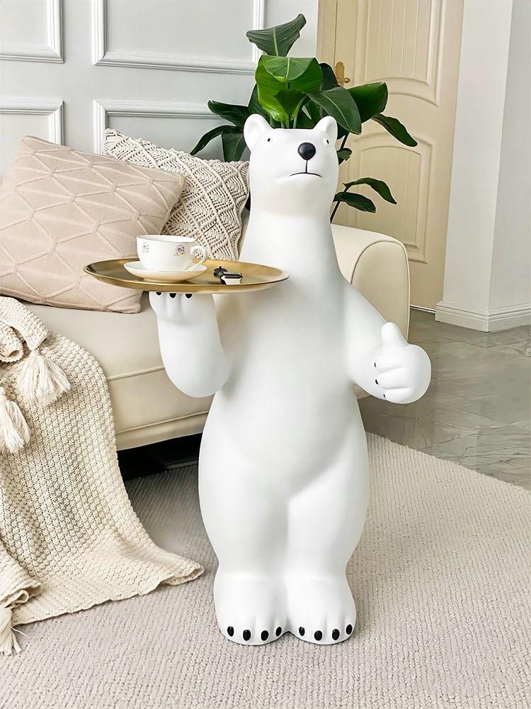 북극곰 트레이 거실 인테리어 엄지척 쇼파 장식 대형엄지척곰69.5cm - 상세 이미지 4