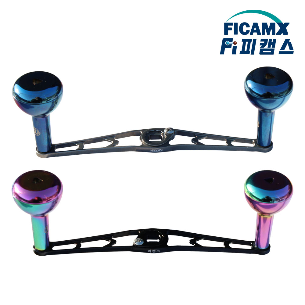 제이제이 130mm 노브 26mm 레인보우 베이트릴 더블핸들 튜닝핸들 - 상세 이미지 2