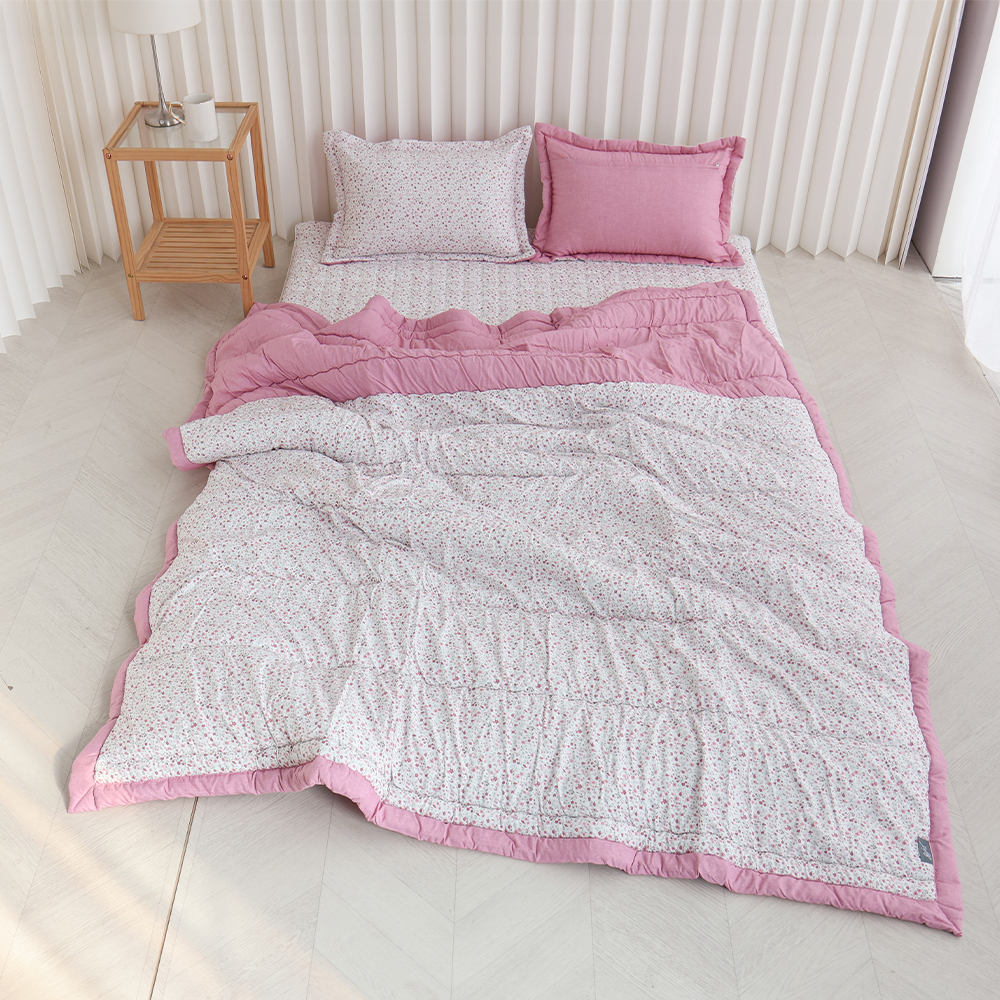 아르떼베딩 잔꽃 알러지케어 먼지없는 사계절 차렵 이불 SS