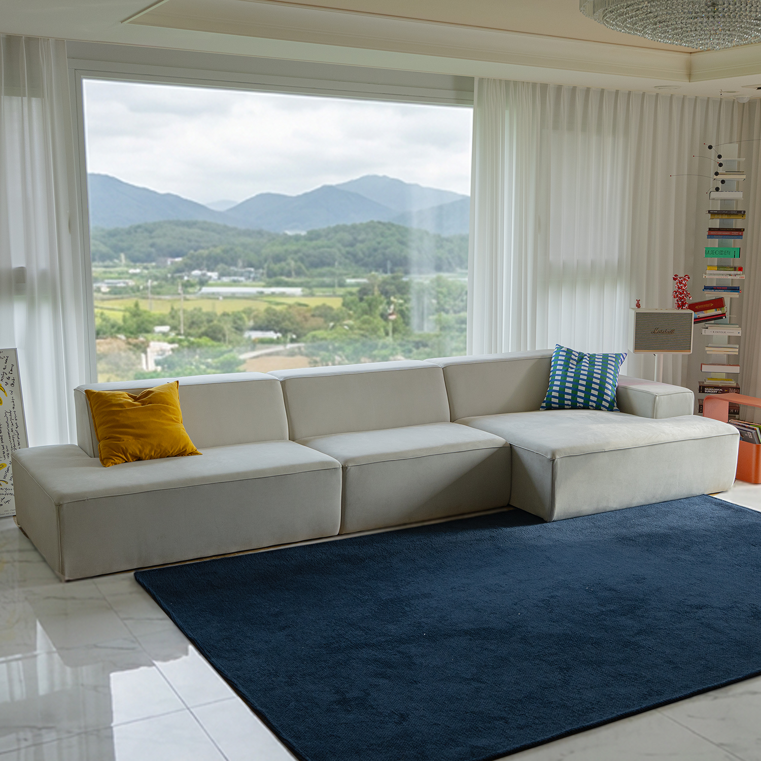 테라 에코브릭 알타 캣츠 패브릭 스웨이드 모듈 4인용 양팔 쇼파 소파연구소