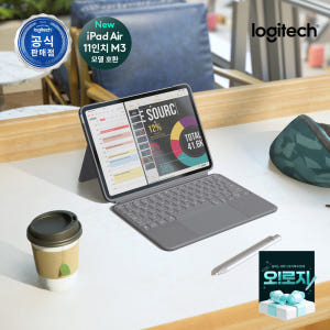 로지텍코리아 Combo Touch iPad Air 11인치 (M2 & M... 개봉기 | 실사용 후기 - 상품 이미지 1