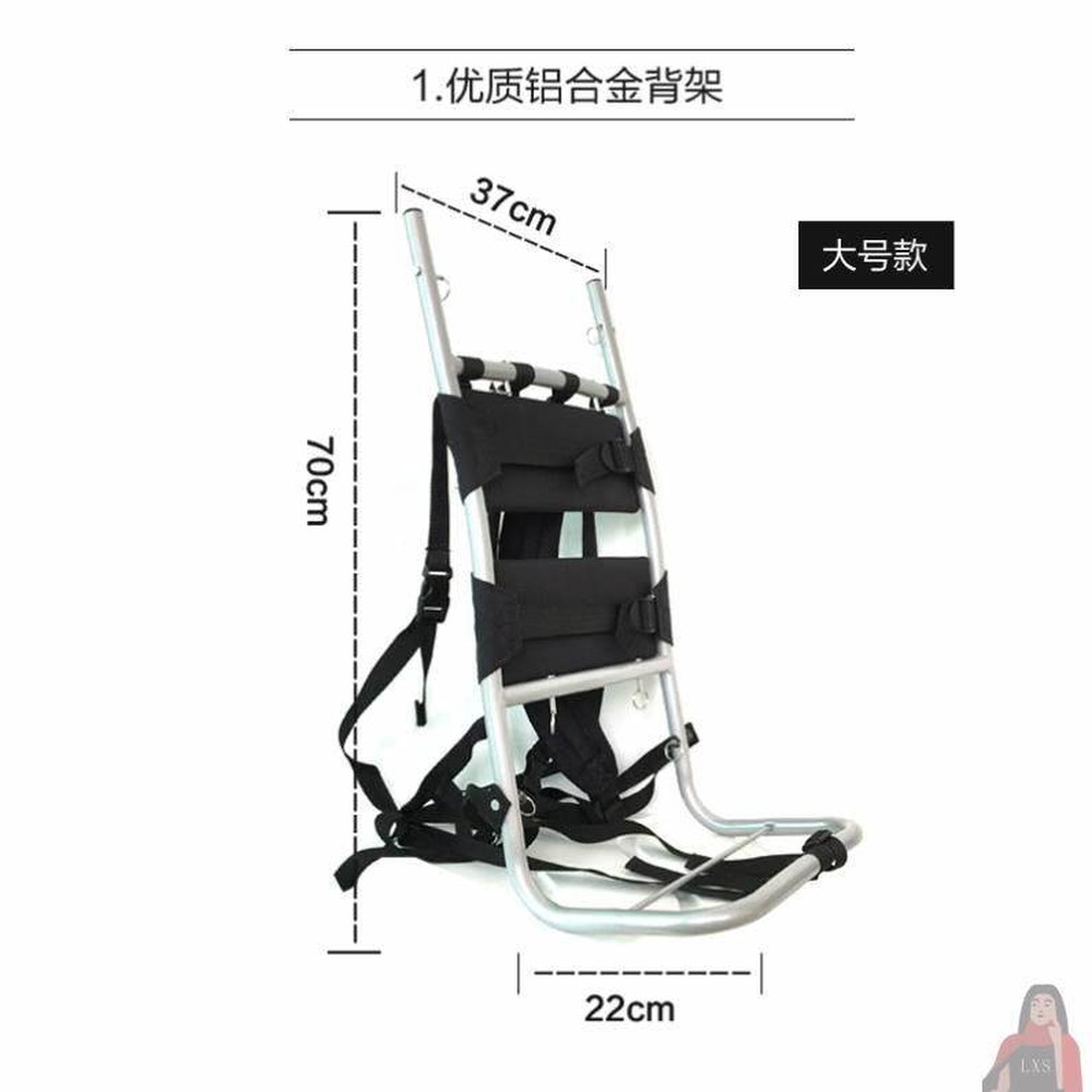 등짐 등지게 하이킹 배낭 산악지게 경량지게 접이식 캠핑 경량 트래킹 등산용 멜빵 두 줄 단독 - 상세 이미지 3