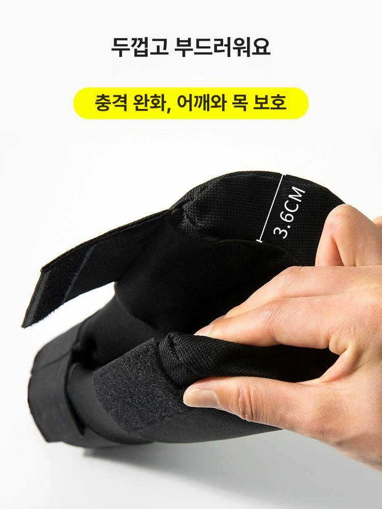 바벨 쿠션 패드 웨이트 드랍매트 목보호대 체육관 슬링랙 레벨 1 셀프 접착 블랙 얇은 봉과 두꺼운 봉용 - 상세 이미지 5