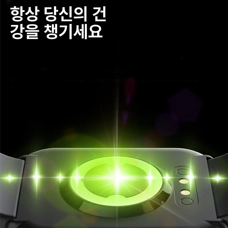 혈당시계 당뇨 측정기 건강 혈압 체크기 심박수 블랙 - 상세 이미지 3