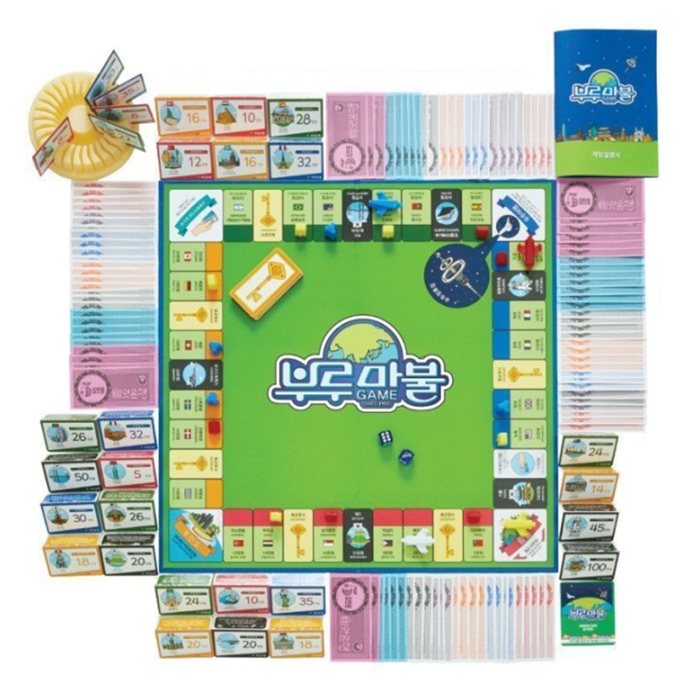 가족보드게임 부루마블 패밀리 세계여행 브루 부르마블 - 상품 이미지