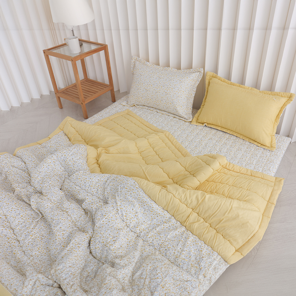 아르떼베딩 잔꽃 알러지케어 먼지없는 사계절 차렵 이불 SS