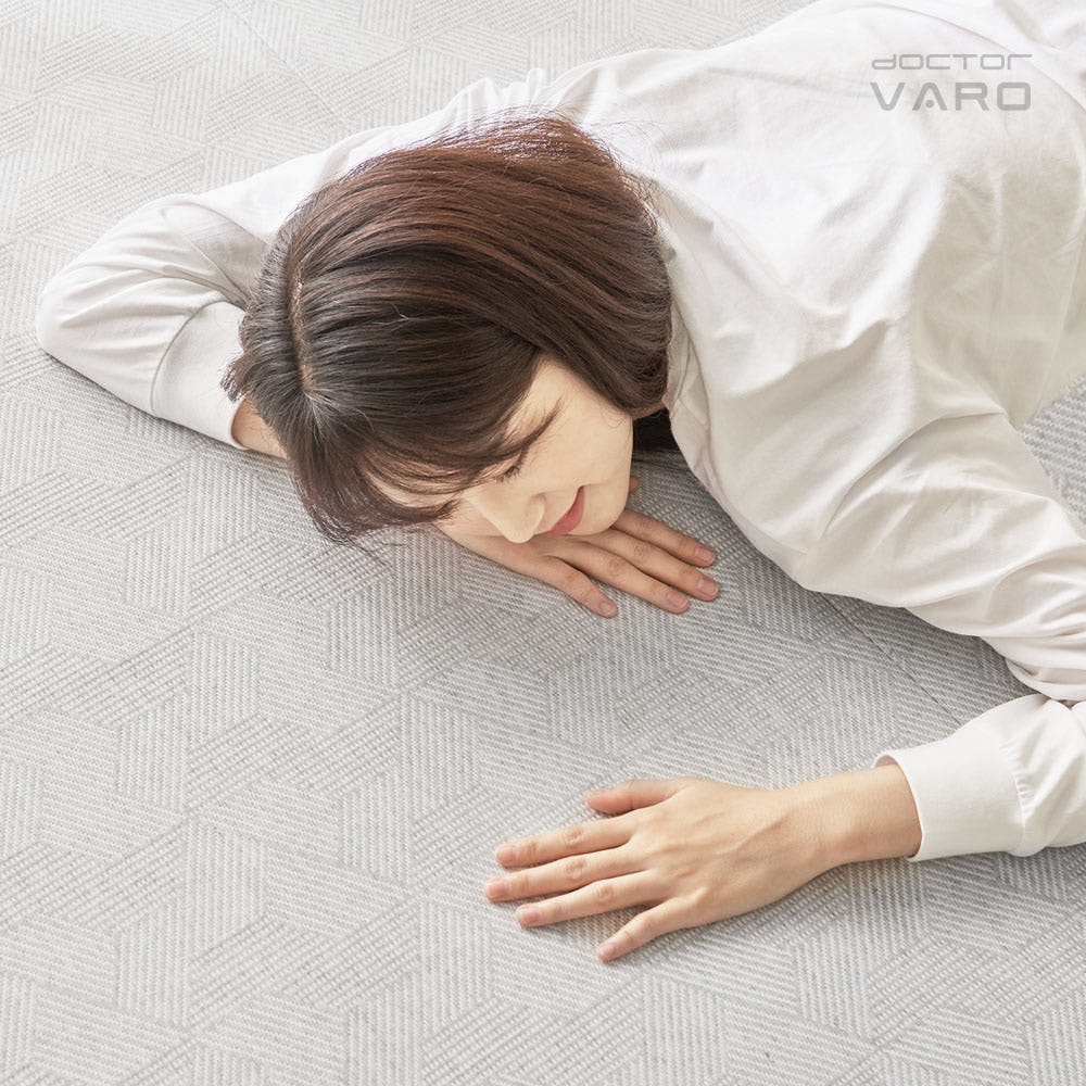 (사이즈별사은품증정) 닥터바로 3단 접이식 매트리스 침대 토퍼 수면매트 8cm 퀸 아이보리 - 상세 이미지 3
