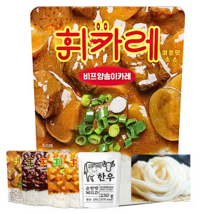 한남동 휘카레 카레 짜장 7종 세트 우동면 포함 맛있게 먹은 솔직 후기 - 상품 이미지 1