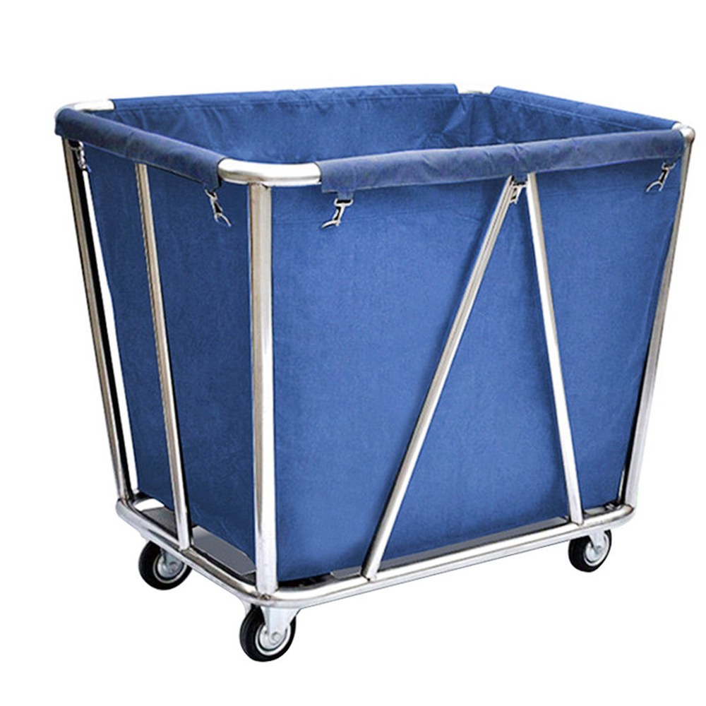 A4 카트 80L 린넨 접이식 손수레 더티 1 초경량 미니 세탁 1KG 세탁카트 도톰한 사각 테이퍼 세트 - 상품 이미지