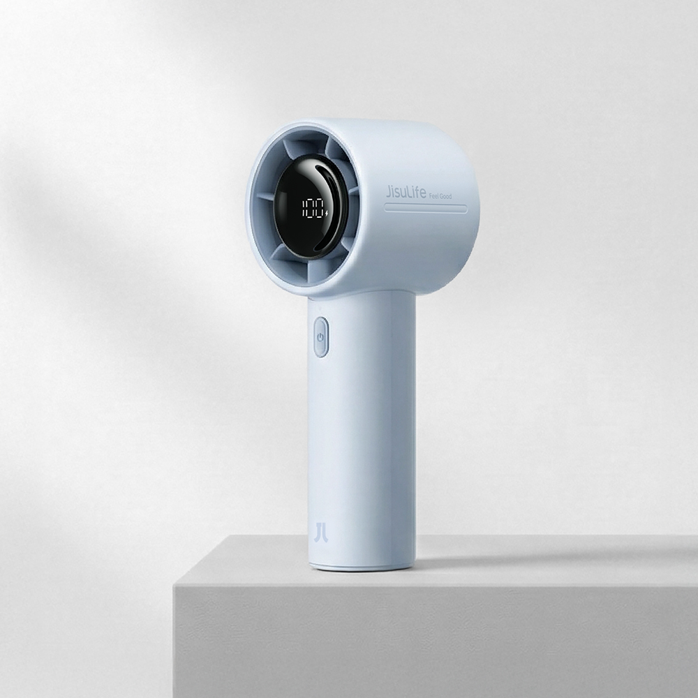 [아마존1위] 지수라이프 이유식 손 미니 무선 휴대용 선풍기 손풍기 Life10S 라벤더 블루