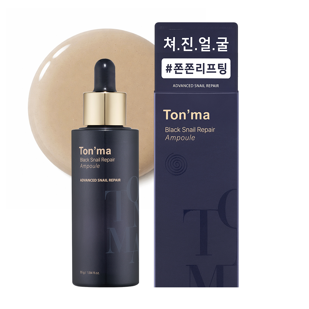 톤마 스네일 뮤신 달팽이 리프팅 영양 탄력 리페어 고농축 앰플 55g, 1개 - 상품 이미지