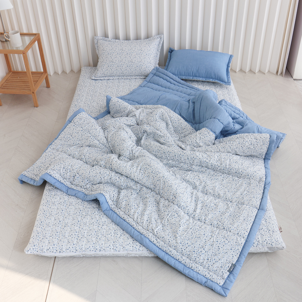 아르떼베딩 잔꽃 알러지케어 먼지없는 사계절 차렵 이불 SS