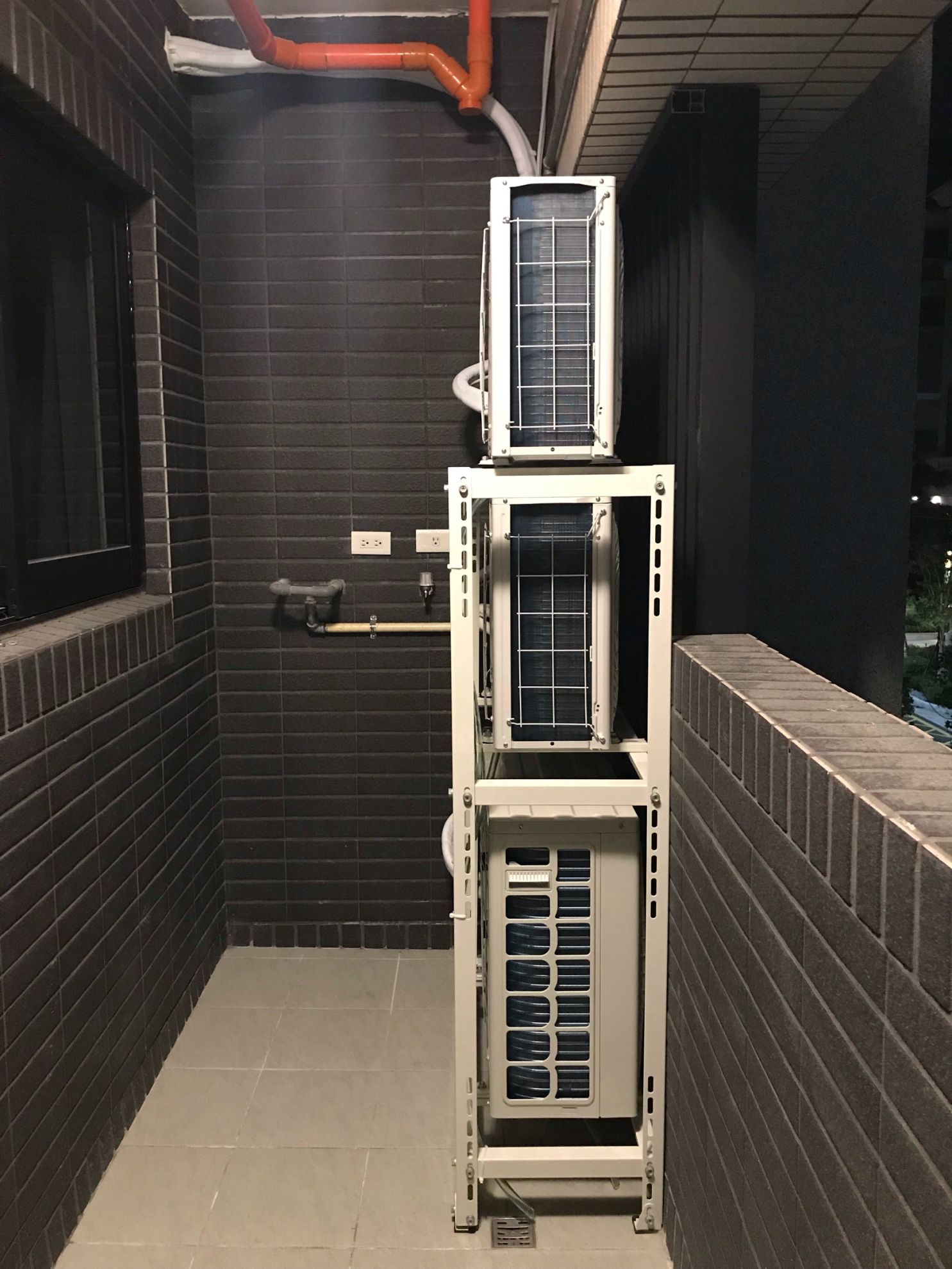 에어컨 실외기 거치대 앵글 받침대 브래킷 선반 조립식 800 x 400x1500 - 상세 이미지 2