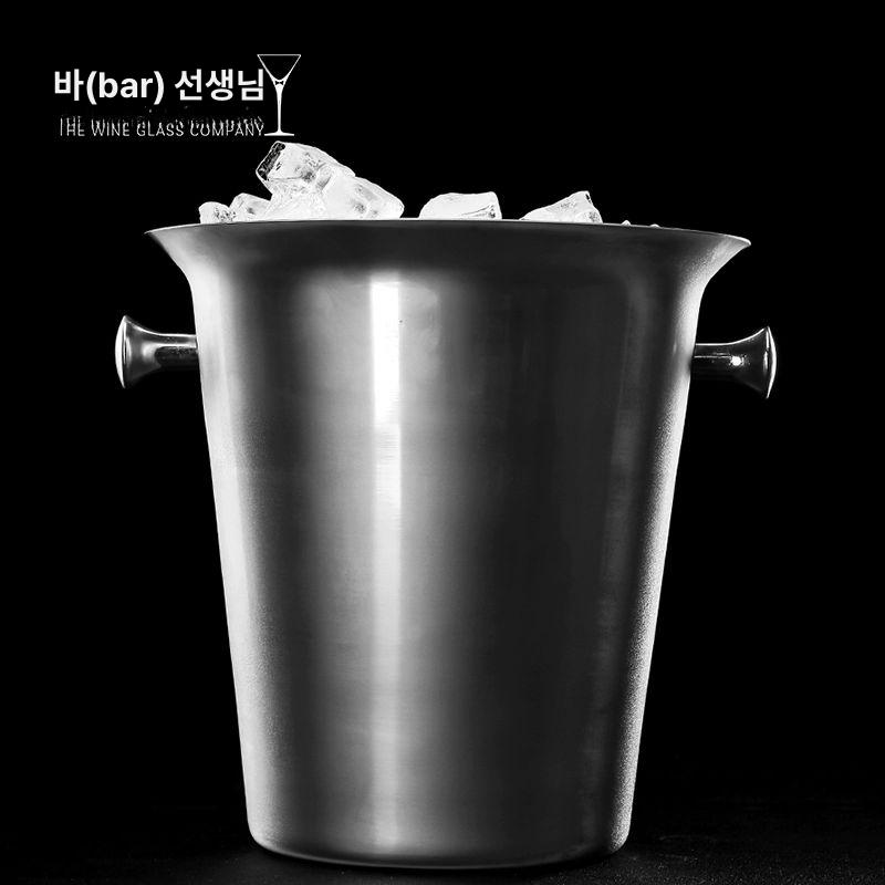 와인 칠러 샴페인 버킷 위스키 아이스버킷 스탠드 쿨러 실버 귀 5L - 상세 이미지 4