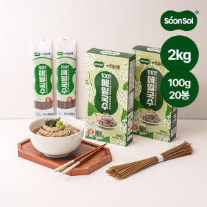 순솔 100% 메밀면 메밀 국수 소바 모밀 순메밀 면 100프로메밀면 2... 맛있게 먹은 솔직 후기 - 상품 이미지 1