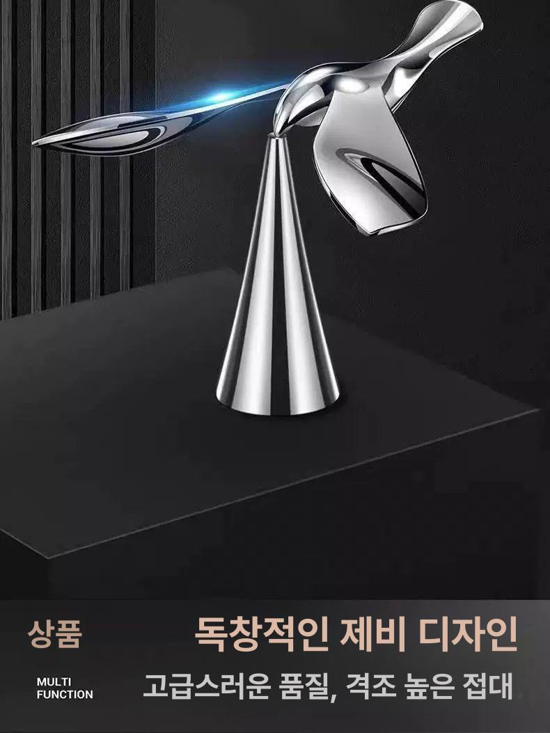 장식 병따개 인테리어 무게중심 균형 장식용 홈바 장식품 플라잉버드 코르크스크류+받침대 1세트 - 상세 이미지 2