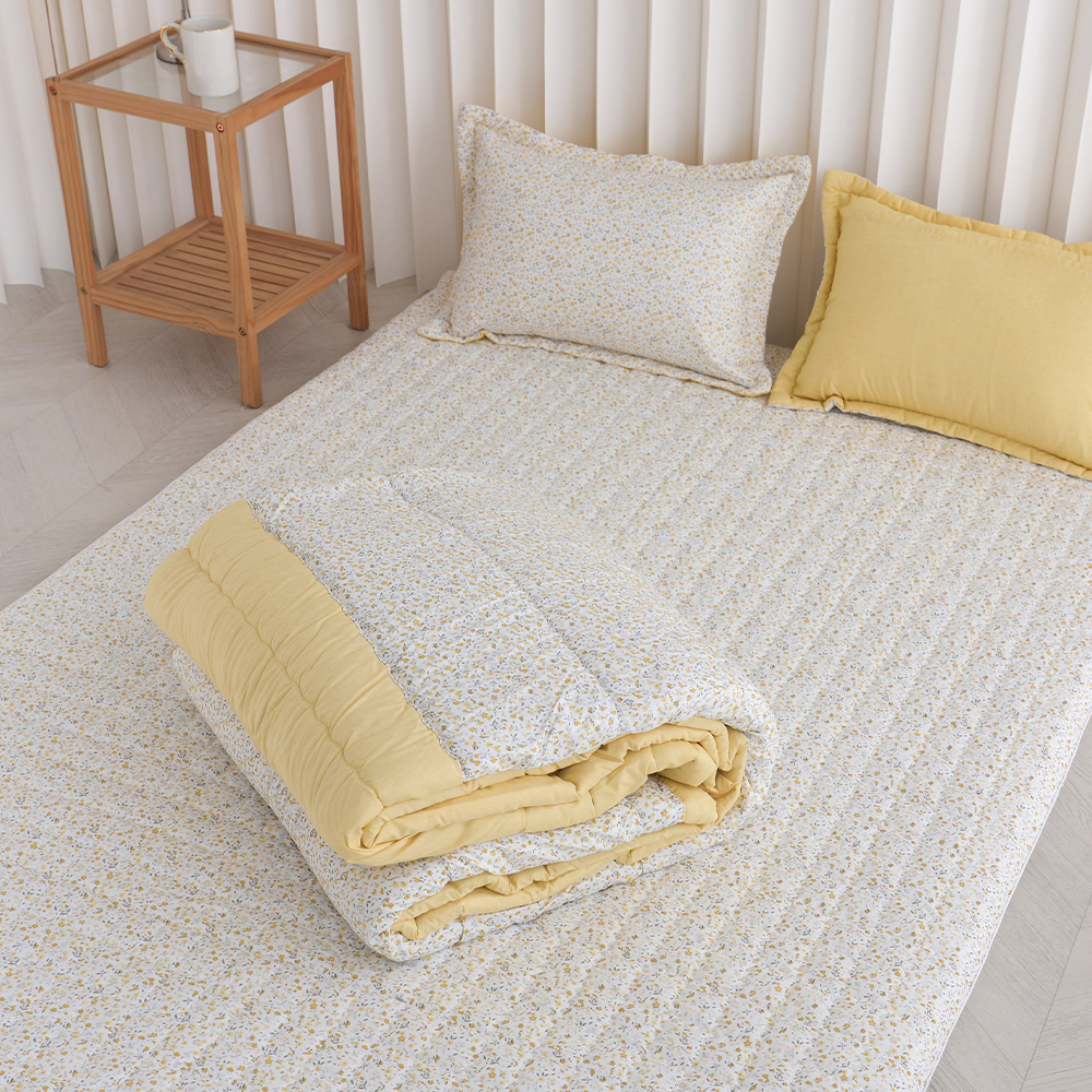 아르떼베딩 잔꽃 알러지케어 먼지없는 사계절 차렵 이불 SS