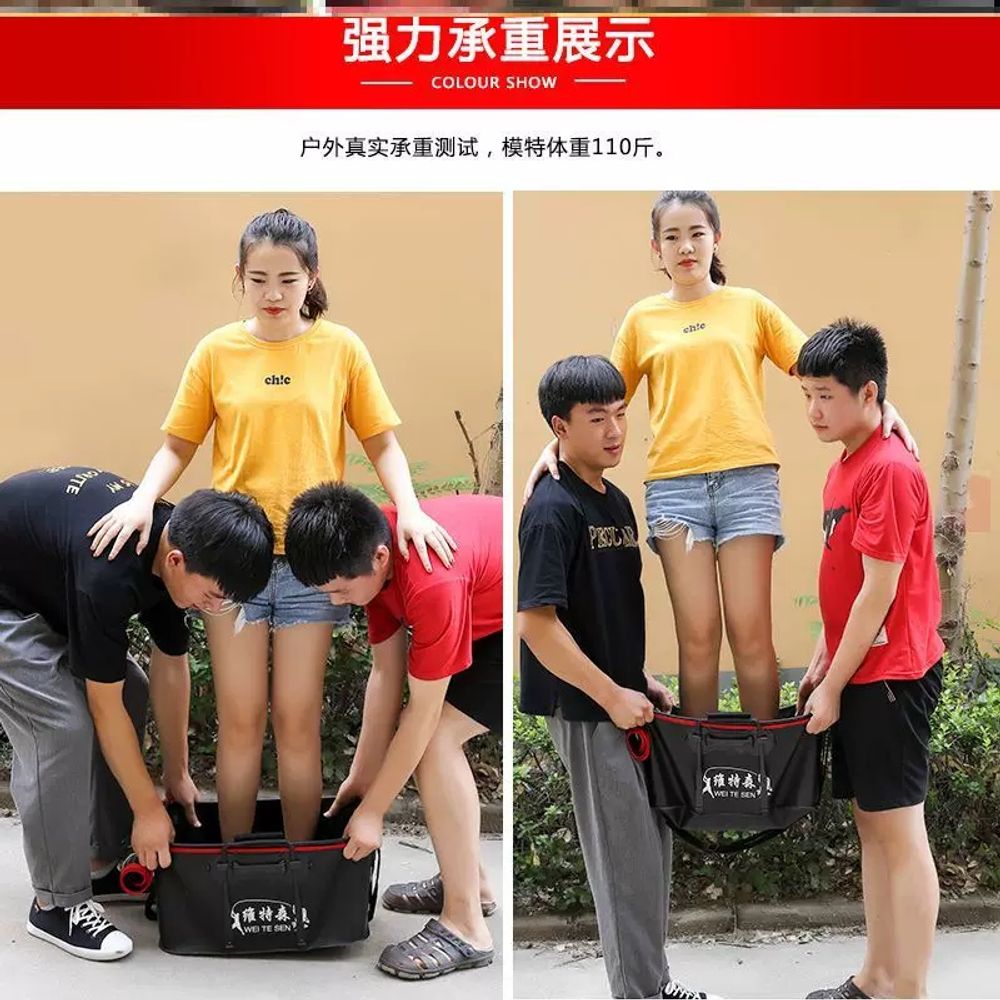 대형 물고기통 접이식 삐꾸통 밑밥통 블랙 55cm 두 A. 두꺼운 3523cm 검정 Q49 - 상세 이미지 5