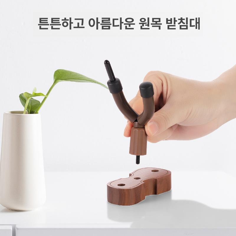 바이올린 거치대 원목 행거 전용 수납 진열대 벽걸이 호두나무 받침대 A - 상세 이미지 5