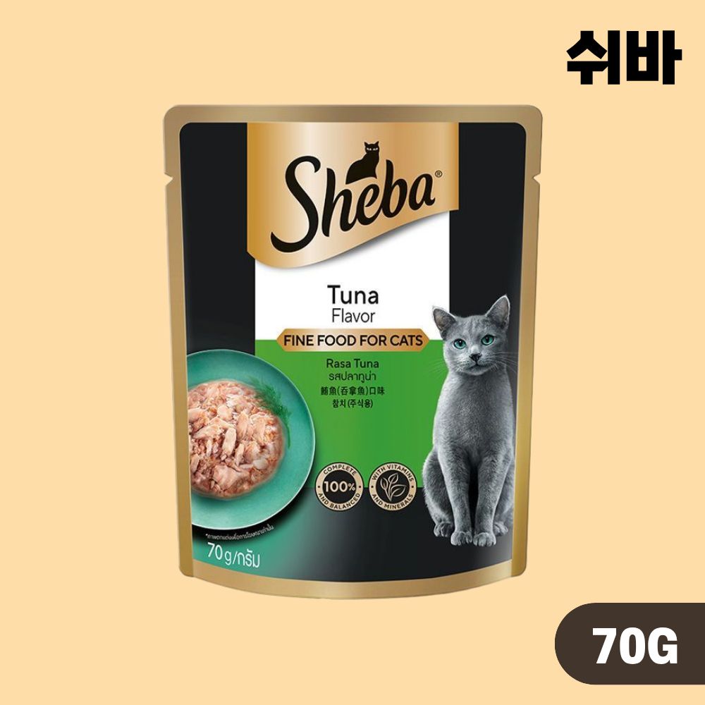 쉬바 주식 파우치 고양이 습식사료 5종 콤보, 70g, 5개 이미지 4