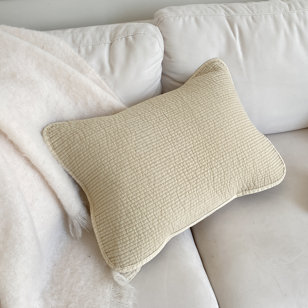 모제무드 여행용 오가닉 순면 피그먼트 라인모서리형 밴딩 베개커버 4060