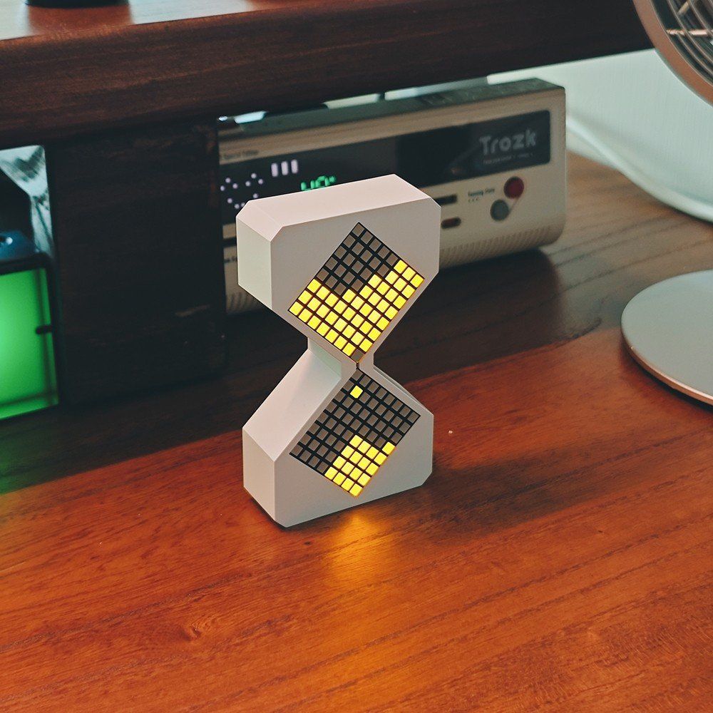 전자 모래시계 공부 요리 타이머 LED 탁상 초시계 블랙