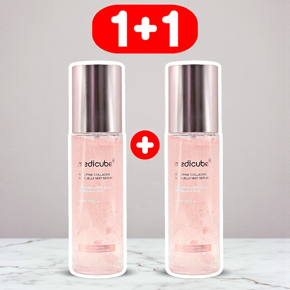 메디큐브 PDRN 핑크 콜라겐 글로우 젤리 미스트 100ml+100ml - 상품 이미지