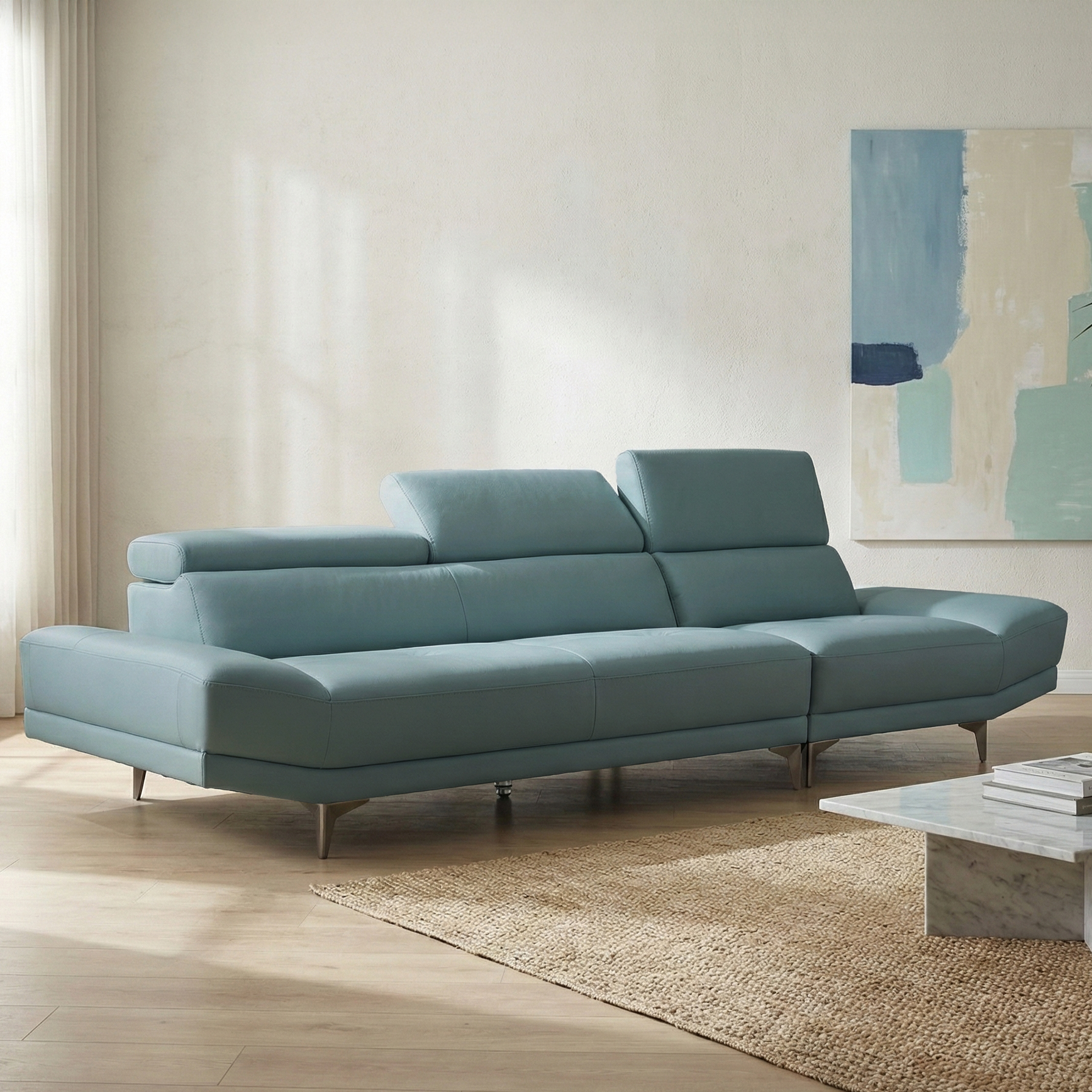 리나 이태리 풀그레인 슈렁큰 4인용 소파 전체 천연 통가죽 쇼파전문매장