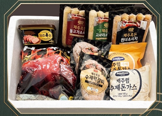 제주특산물 제주햄 제주흑돈 소시지 돈까스 떡갈비 함박스테이크 명절선물 세트 이미지 7