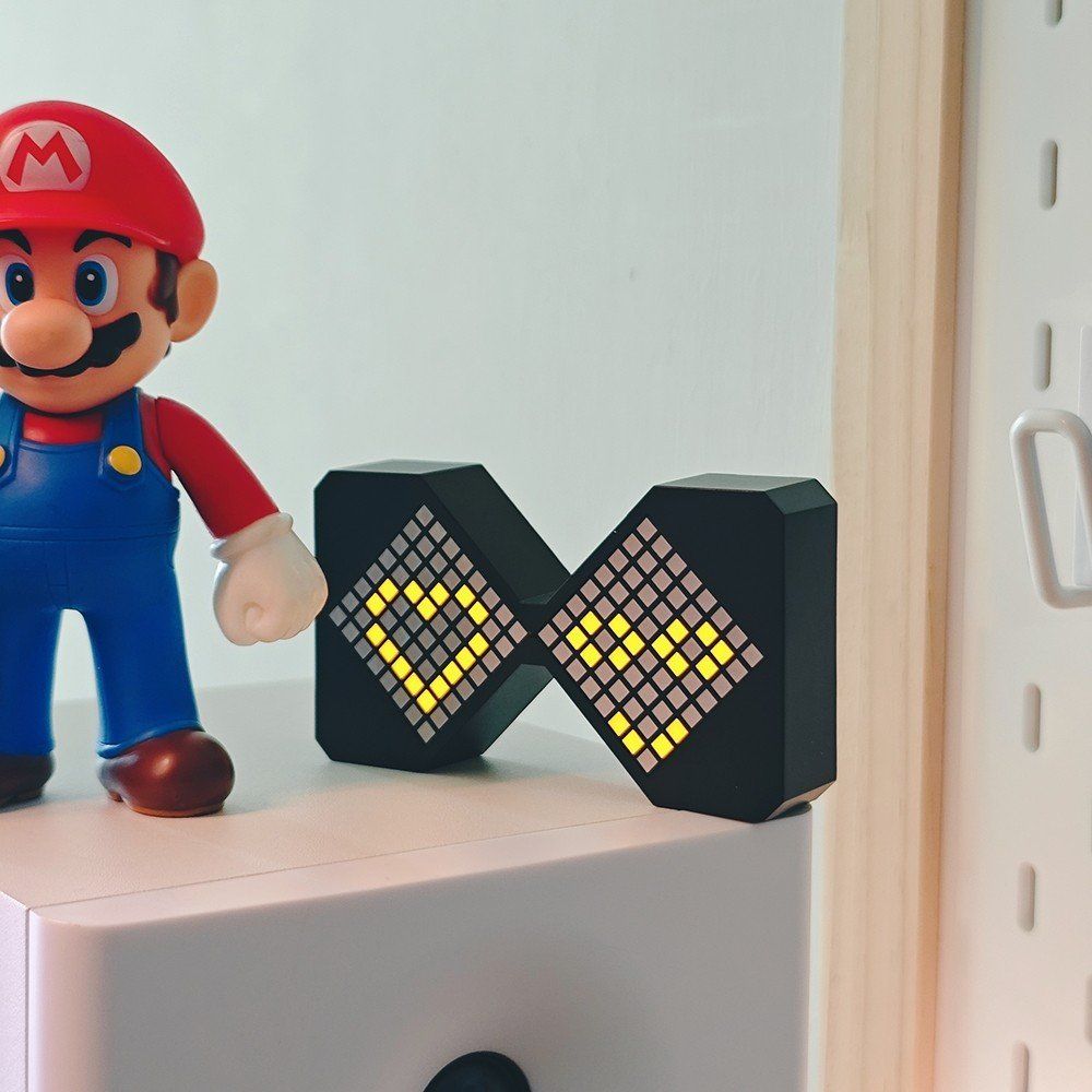 전자 모래시계 공부 요리 타이머 LED 탁상 초시계 블랙