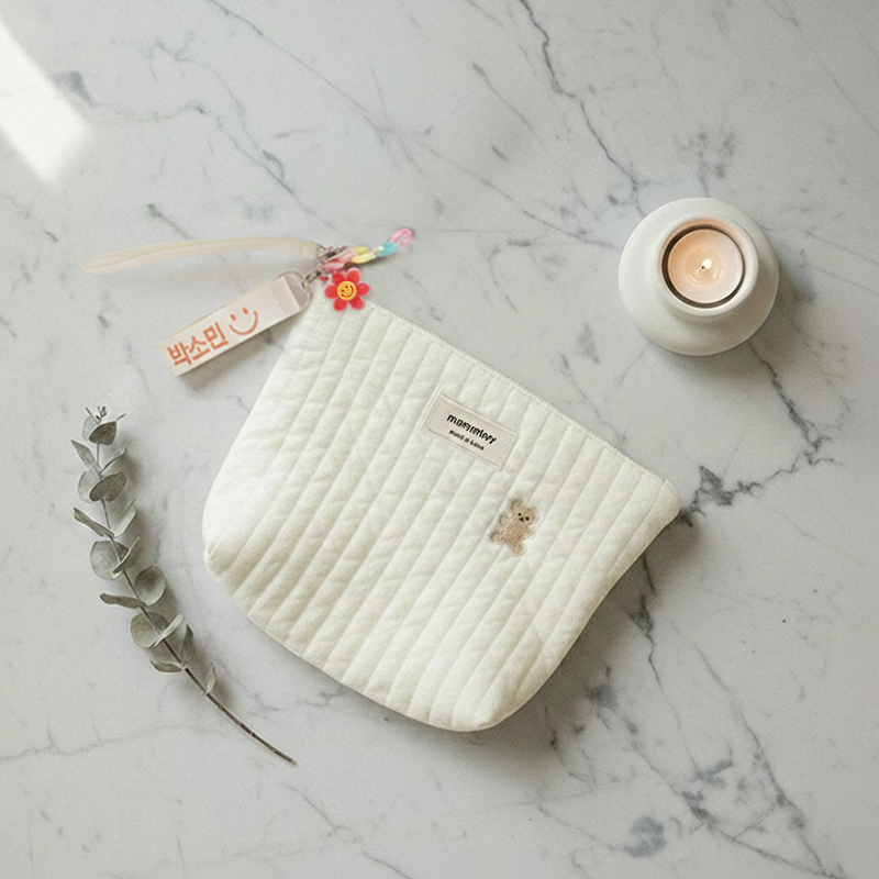 (네임택포함) 국산 이니셜 기저귀파우치 자수 맘토리