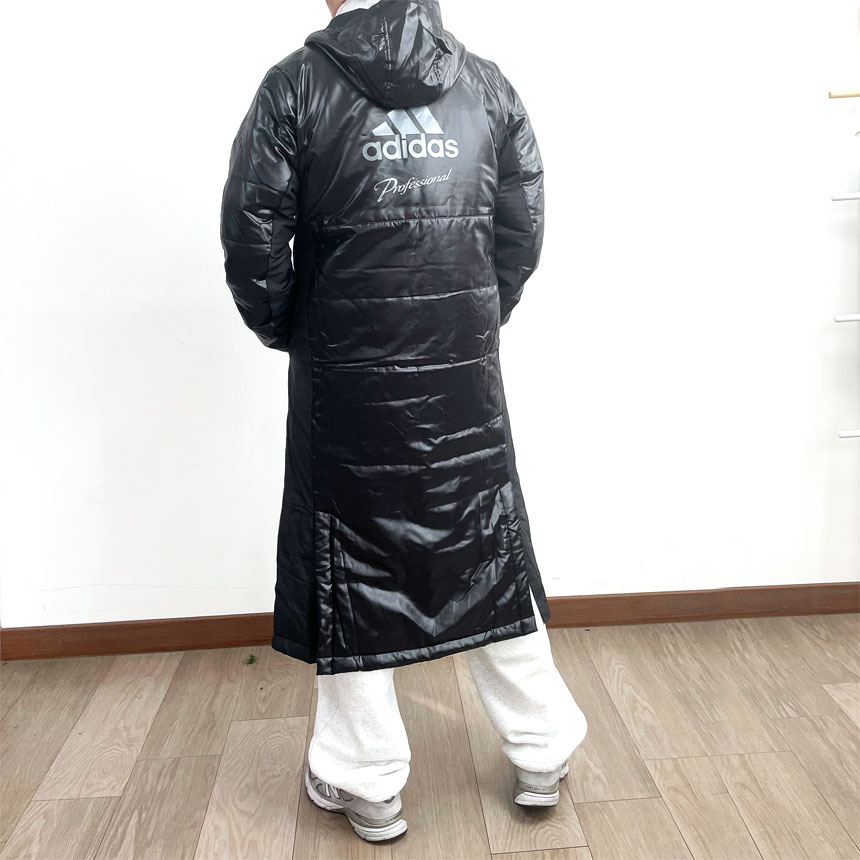 [라스트사이즈 세일] 아디다스 프로페셔널 사커 웜업 롱 벤치코트 AZ4133 M사이즈 Only - 상세 이미지 4
