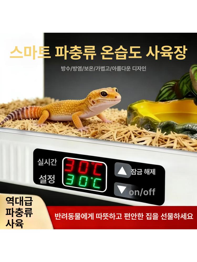 아크릴 은신처 숨숨집 도마뱀 햄스터 레오파드 게코 투명 패션화이트 조경없음 - 상세 이미지 2