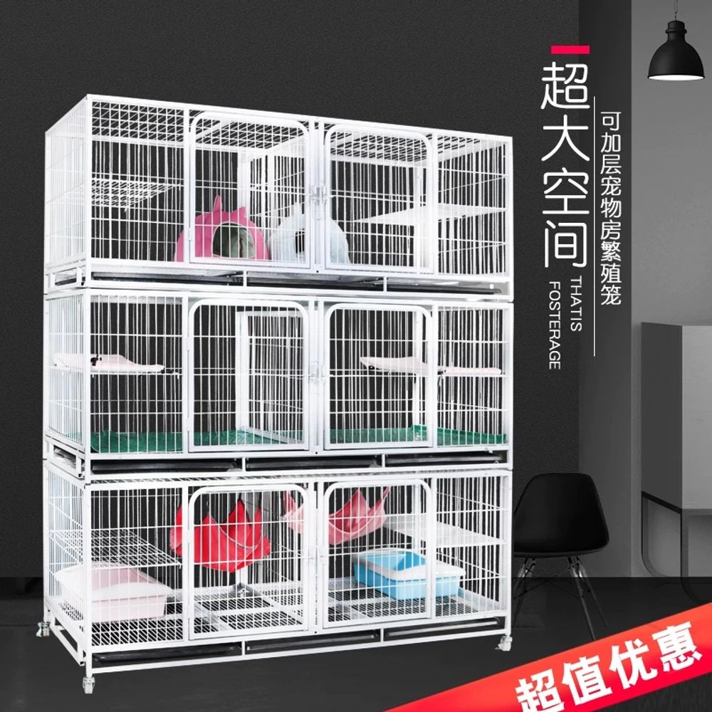 고양이 격리장 병원 6장 쉼터 반려동물 60x A. 고양이 케 번식 고양이 케 3층 고양이 케 다층 번식 케 칸막이 반려동물 가게 임시 가정 고양이 사육장 케 - 상세 이미지 3