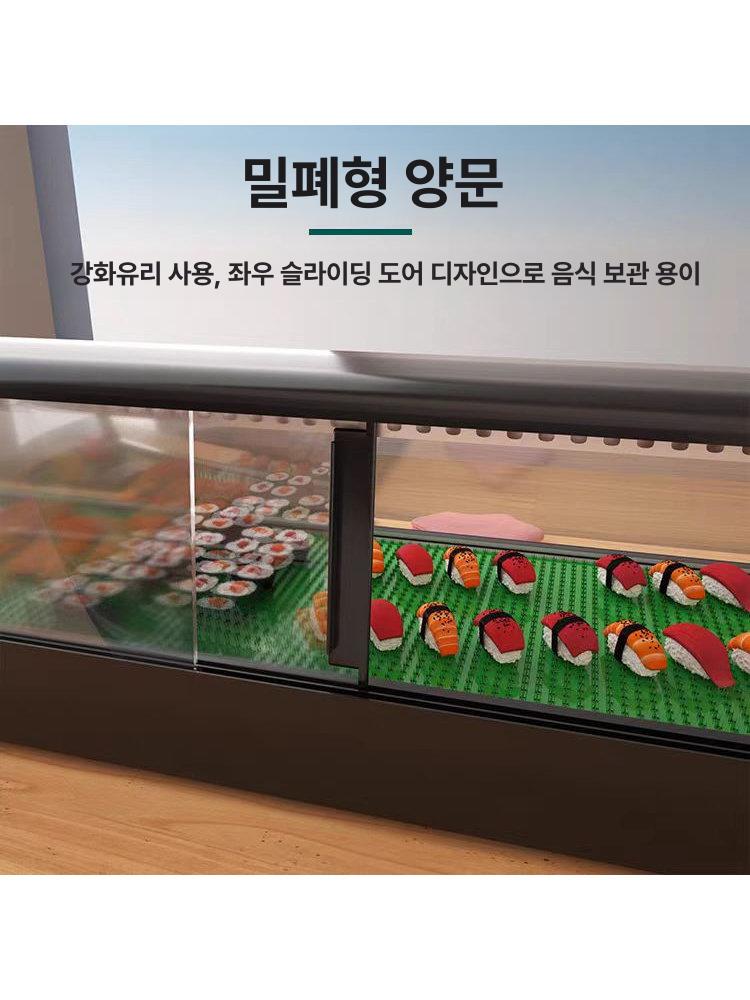 진열장 카페 정육 진열대 탁상용 횟집 베이커리 케이크 1.2m 조명 없음 - 상세 이미지 4