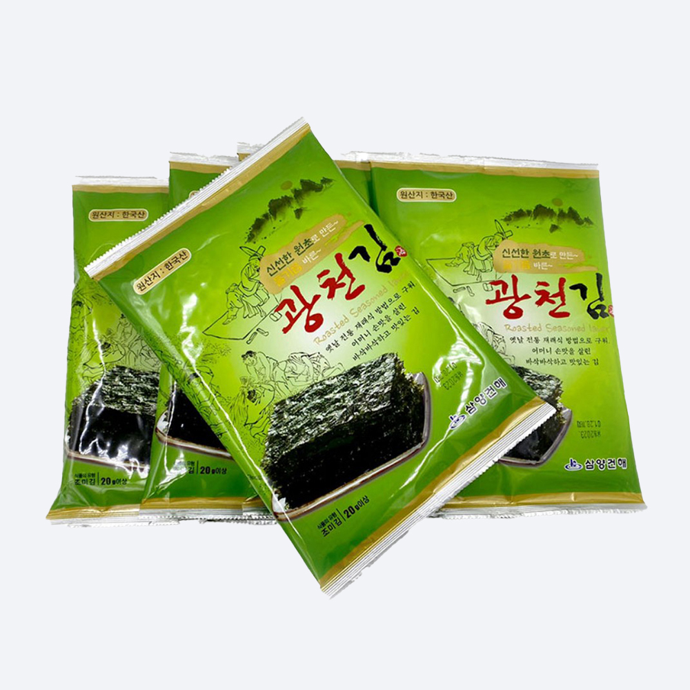 들기름 바른 조미 전장 광천김 20봉 - 상세 이미지 3