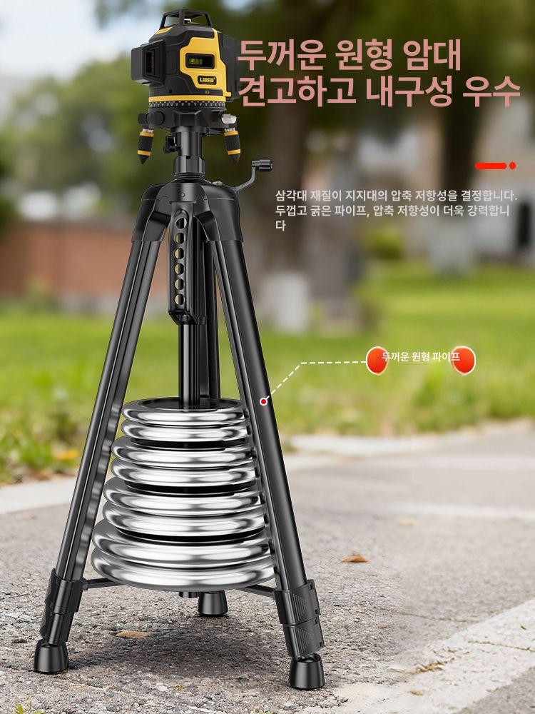두꺼운 지지대 삼각대 레벨기 폴대 다리 3. 두꺼운 중량 1.2m - 상세 이미지 3