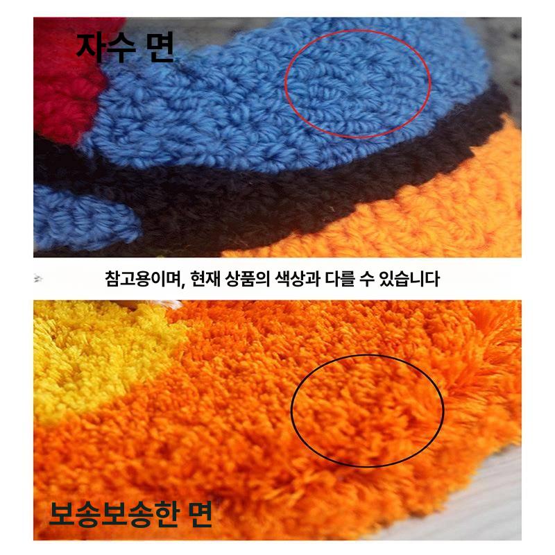 현관 발매트 꽃모양 매트 현관용 신발장 앞매트 원룸 레드 165cm x 60cm - 상세 이미지 4