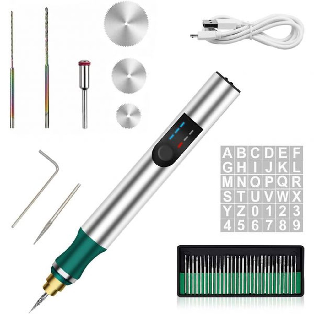 공예 USB 마킹 35비트가 커팅기 마킹기 글자 CO2 스틸 공방 실버 플라스틱 케이스 양장 30수 연삭기 - 상품 이미지