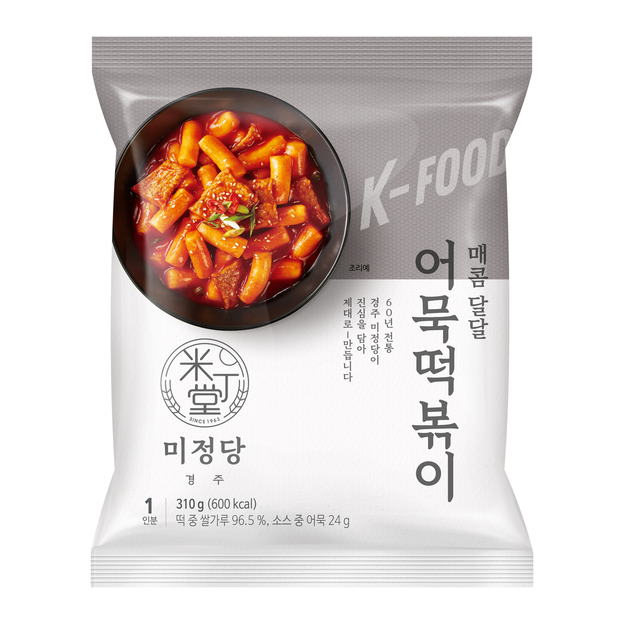 미정당 1인분 어묵떡볶이, 310g, 5개, 상온보관 - 상품 이미지