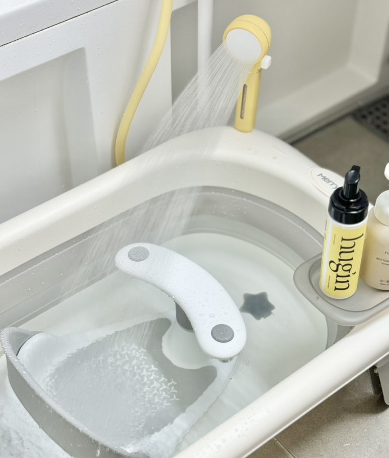 메리본 신생아 아기욕조 싱크대 목욕 접이식