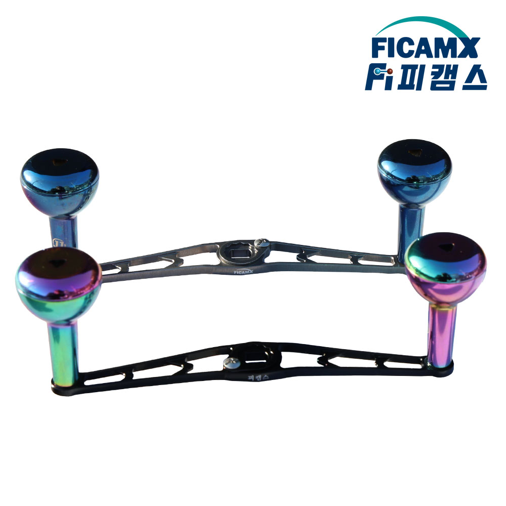 제이제이 130mm 노브 26mm 레인보우 베이트릴 더블핸들 튜닝핸들 - 상세 이미지 3
