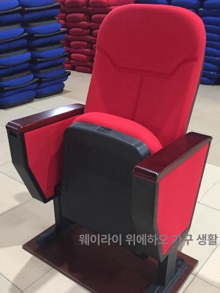 접이식 객석 영화관 시네마 테이블 회의실 강의실 교회 03 높이 조절 원목 페인트 5열 - 상세 이미지 4