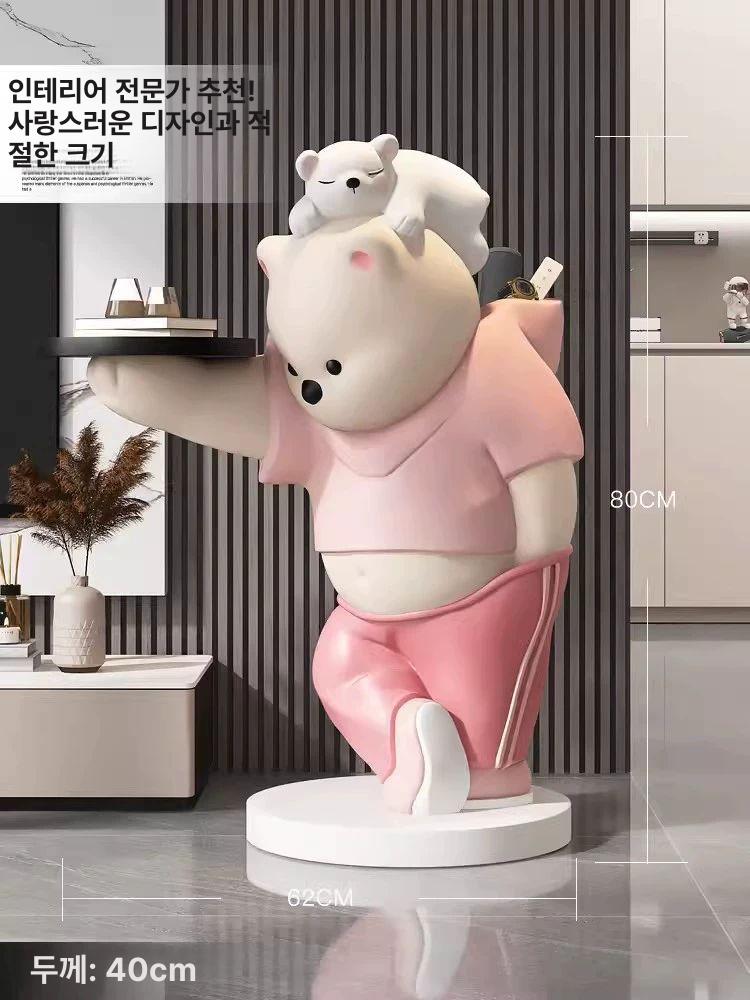 장식품 소품 장식 거실 협탁 현관 카페 집들이 선물 핑크 - 상세 이미지 3