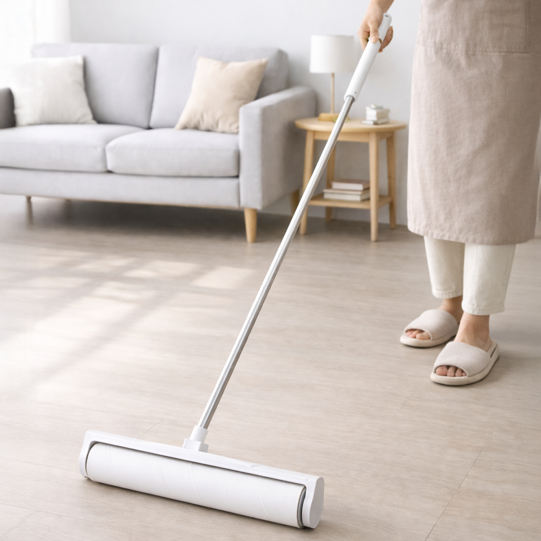 길이조절 돌돌이 테이프클리너 와이드 리필 밀대 제품 이미지