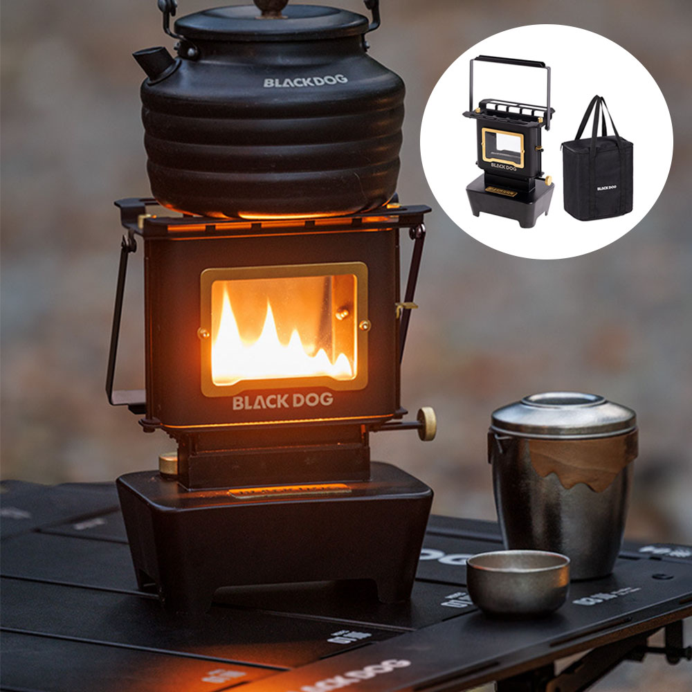 (국내) 아이언 스토브 오일 램프 미니 화로 불멍 화로대 블랙독