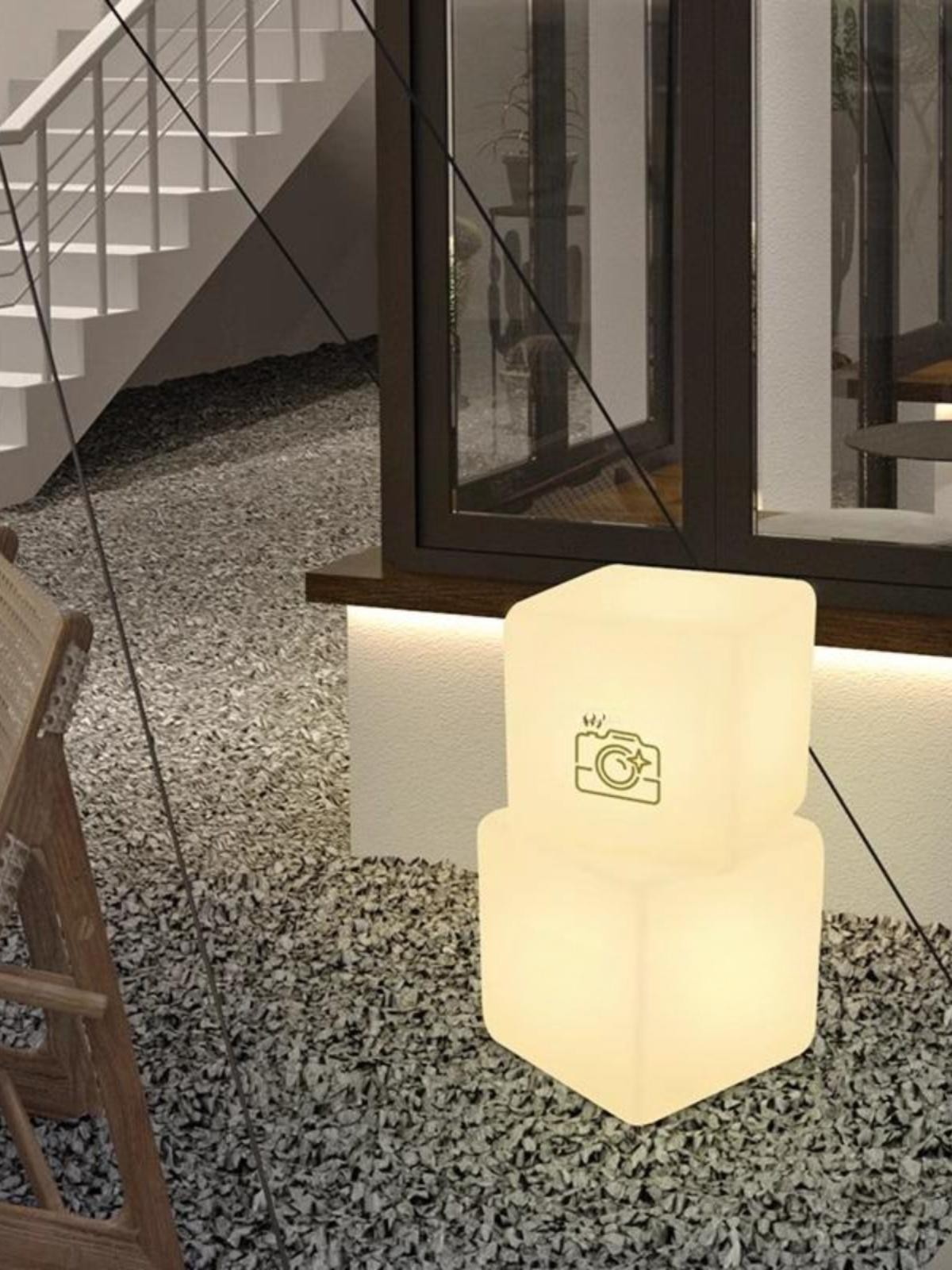 간판 조명 큐브 안내판 소품 카페 벽걸이 실내 옛날 10 x 10cm 100cmx120cm - 상품 이미지