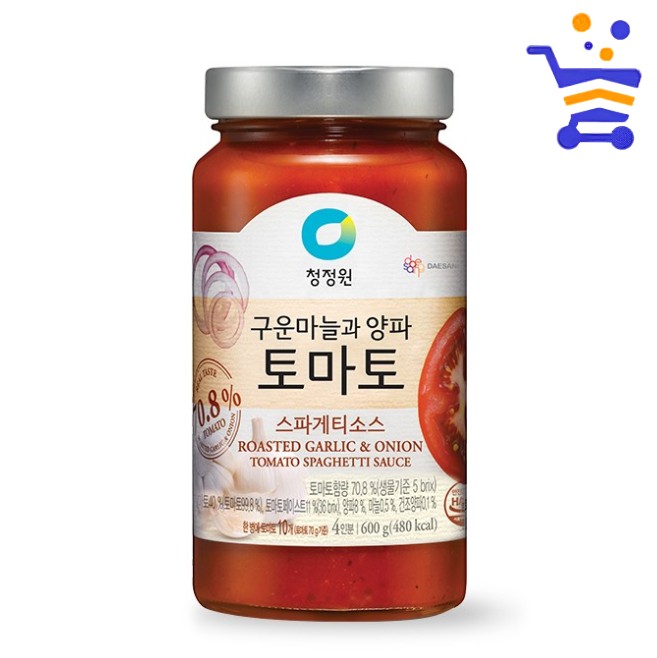 청정원 토마토 스파게티소스 600g (2919) - 상품 이미지