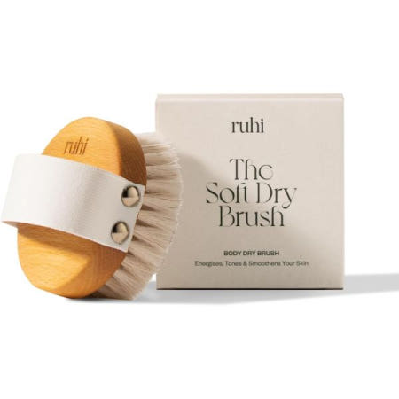[해외]ruhI RUHI 수도원 브러시-이온 바디 드라이 브러시-에너지 브러시-드라이 브러싱 마사지용 구리 브러시 100 모-독일산-FSC 너도밤나무- [B0822WJ3ND]
