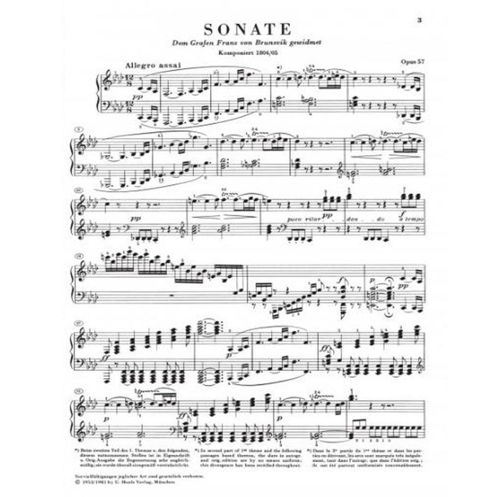 HN1473 소나타 69 for 첼로 Piano No1 베토벤 Op music - 상세 이미지 2